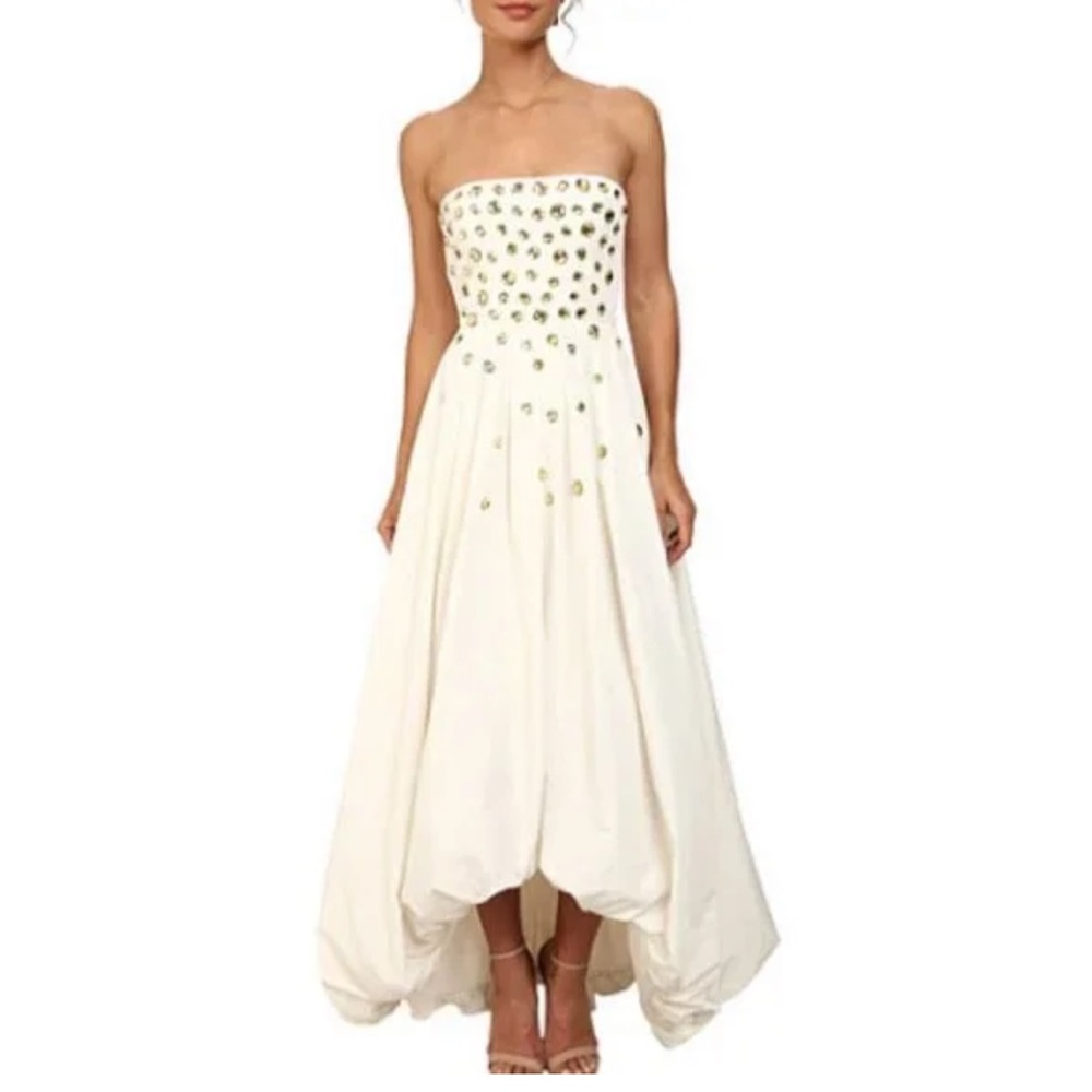 Bcbg MaxAzria Gardenia Wedding Taffeta
Jewel Dress